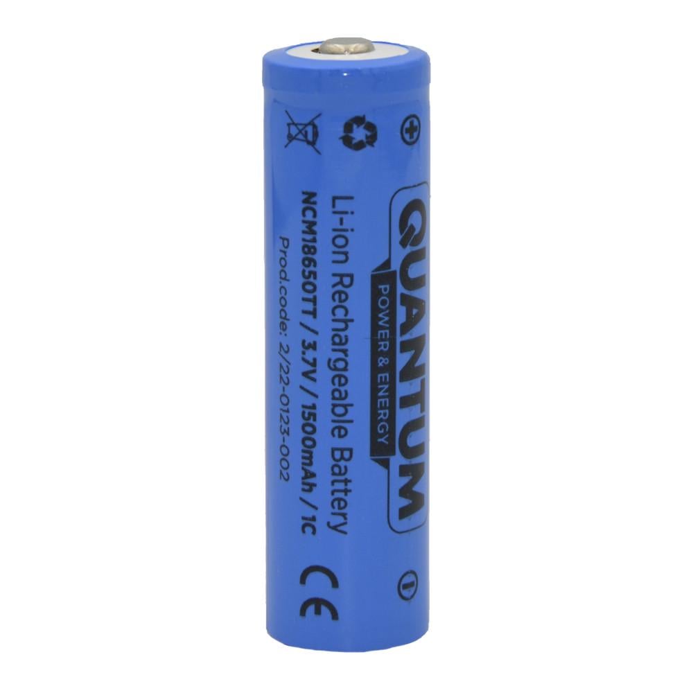 Аккумулятор литий-ионный Quantum Li-ion NCM18650 1500 mAh 1 c с клеммным выступом 1 шт. (1804959202)