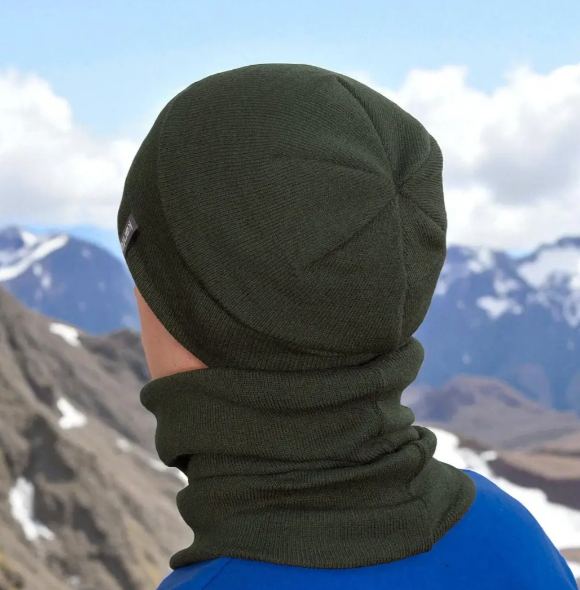 Комплект мужской шапка/снуд One Size на флисе Хаки (29548416) - фото 3 Комплект мужской шапка/снуд One Size на флисе Хаки (29548416) - фото 3