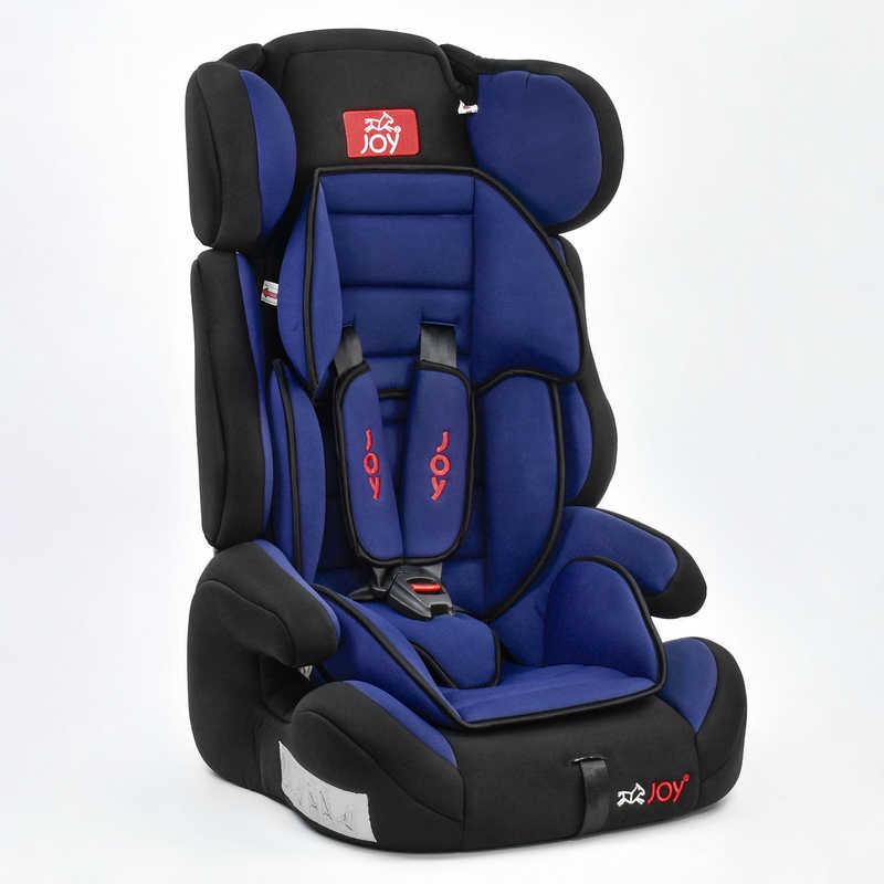 Автокресло детское Joy универсальное с бустером группа 1/2/3 9-36 кг Dark Blue/Black (69059)