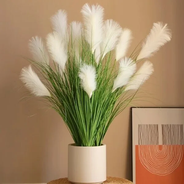 Декоративный камыш пышный букет из 5-х цветков C00527-1 - фото 2