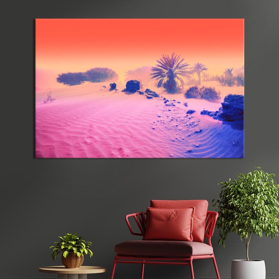 Настенний декор Экзотические растения в пустыне 120x80 см (1935-1)