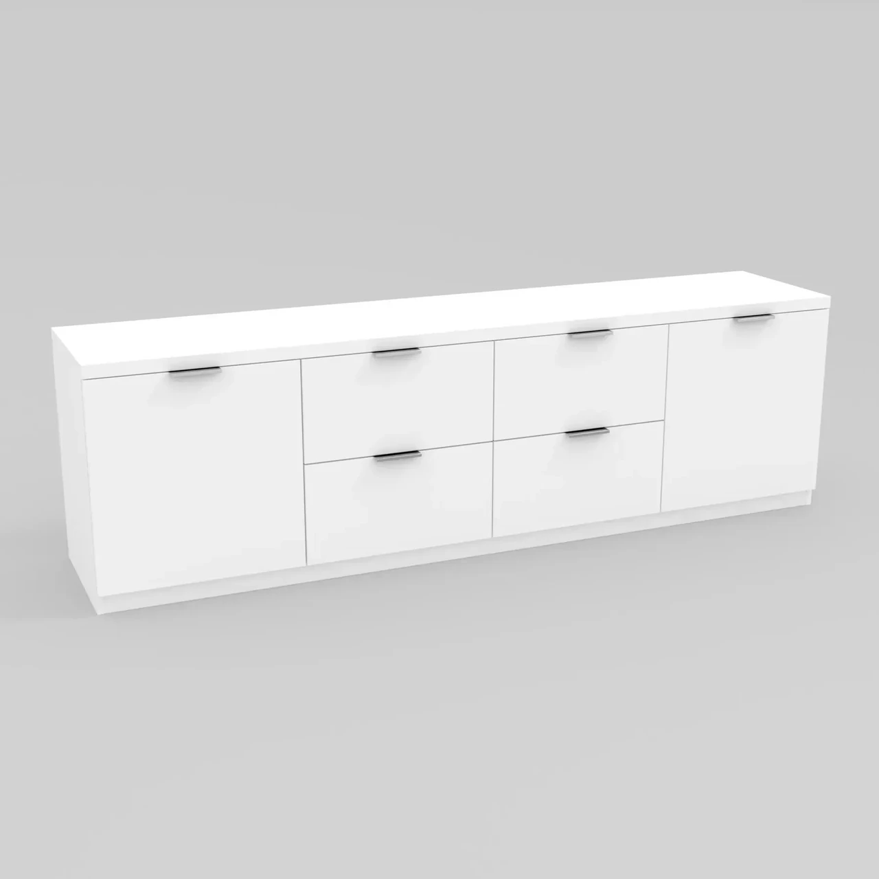 Тумба под TV Kontinent №6 200х42х60 см Белый (84913127)