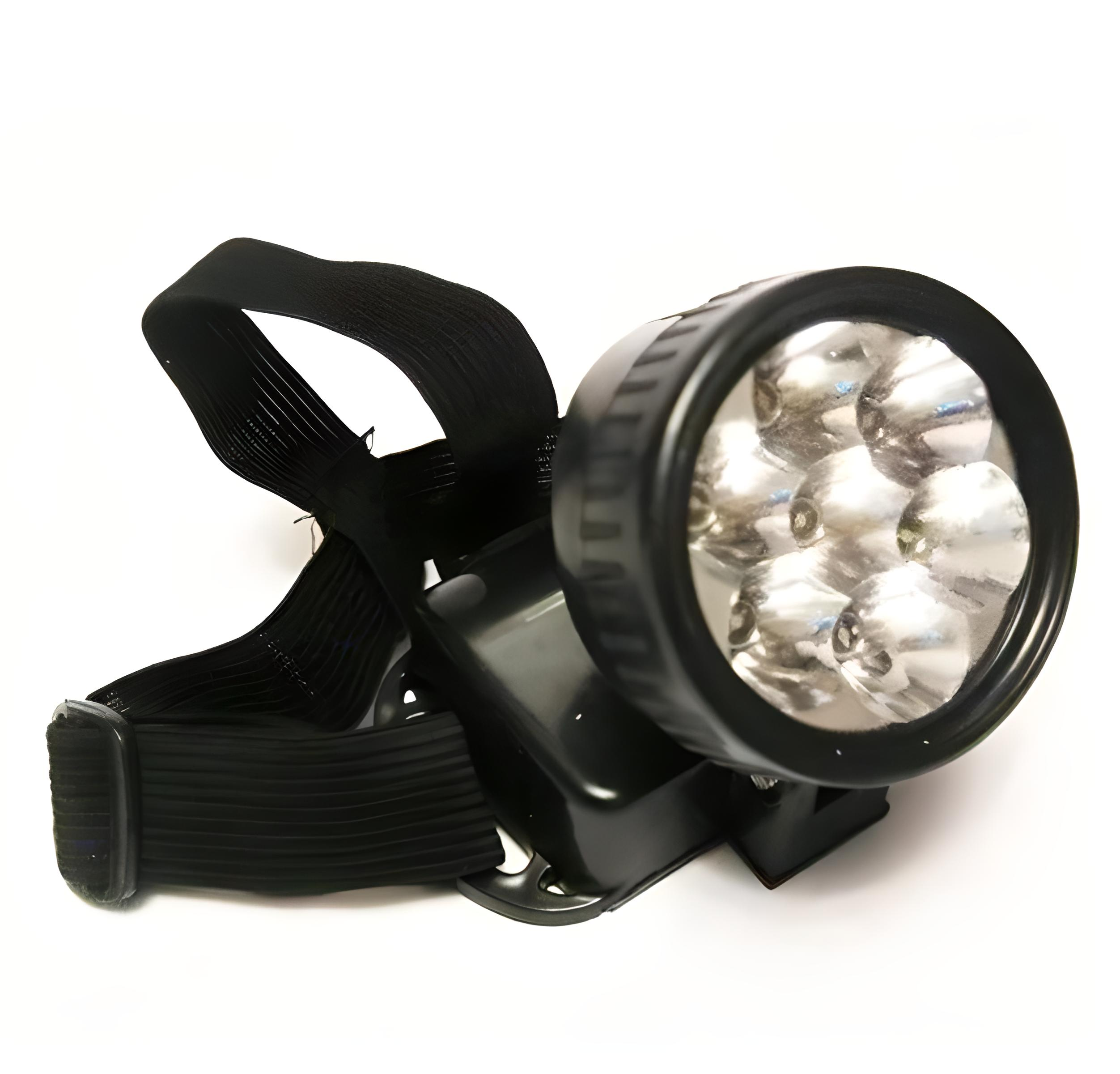 Фонарь налобный BL-536-7 на 7 ламп Черный (BL5367I) Фонарь налобный BL-536-7 на 7 ламп Черный (BL5367I)