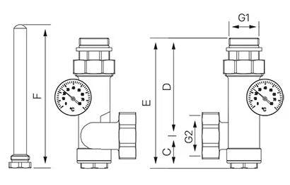 Насосний узел для коллектора KOER KR.1022L1 1” (KR.2888) - фото 2