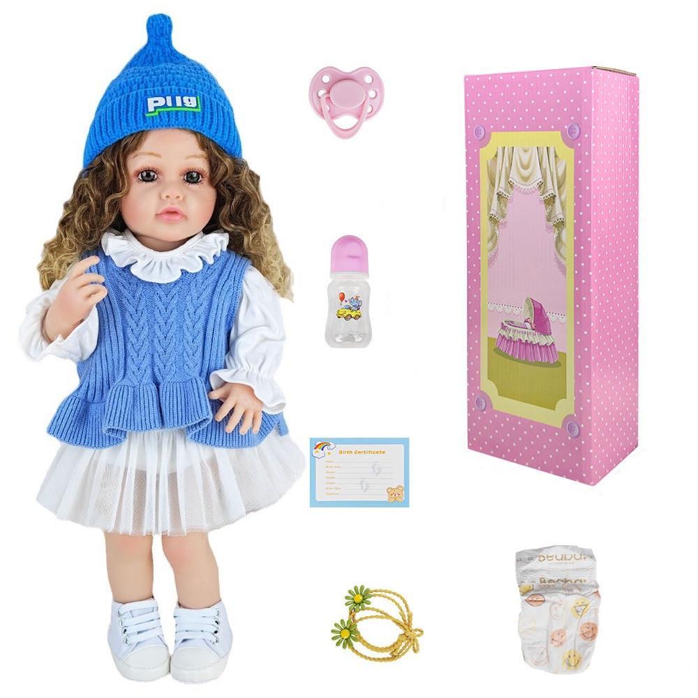 Кукла Reborn Алина винил-силиконовая с соской/бутылочкой 55 см (1775632357) - фото 4 Кукла Reborn Алина винил-силиконовая с соской/бутылочкой 55 см (1775632357) - фото 4