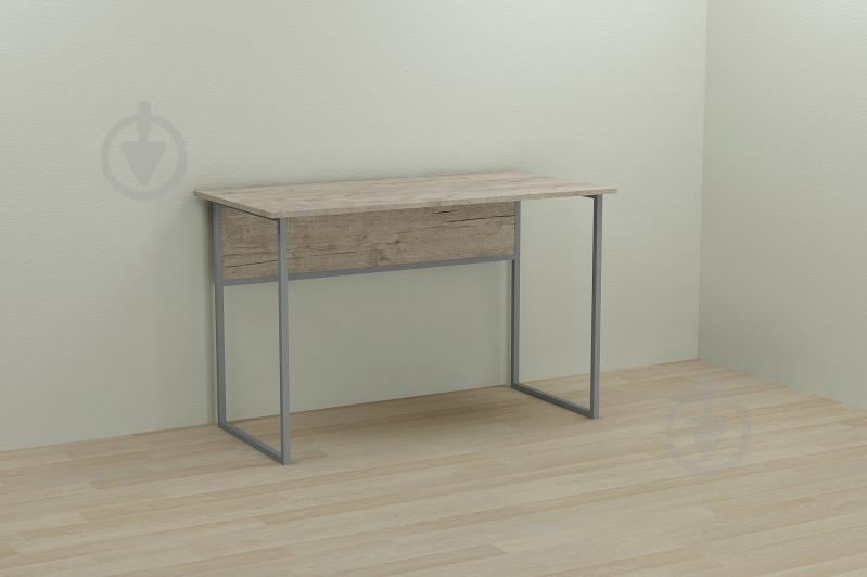 Компьютерный стол Ferrum-decor Коди 75x100x70 серый ДСП Дуб Шервуд 16мм