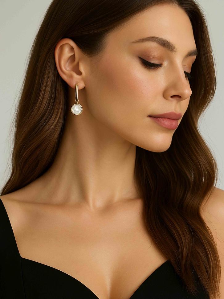 Серьги с перламутром (5202)