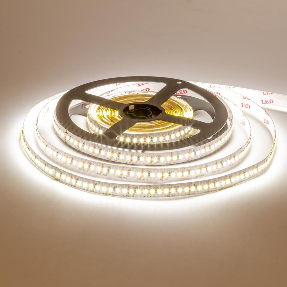 Светодиодная лента SMD3014 12 V AVT 204 LED/м IP20 5 м Теплый белый