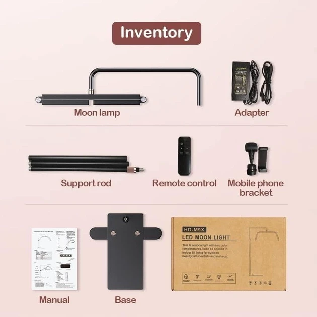 Лампа трансформер Censreal Moon HD-M9X Led безтіньова для косметології - фото 7