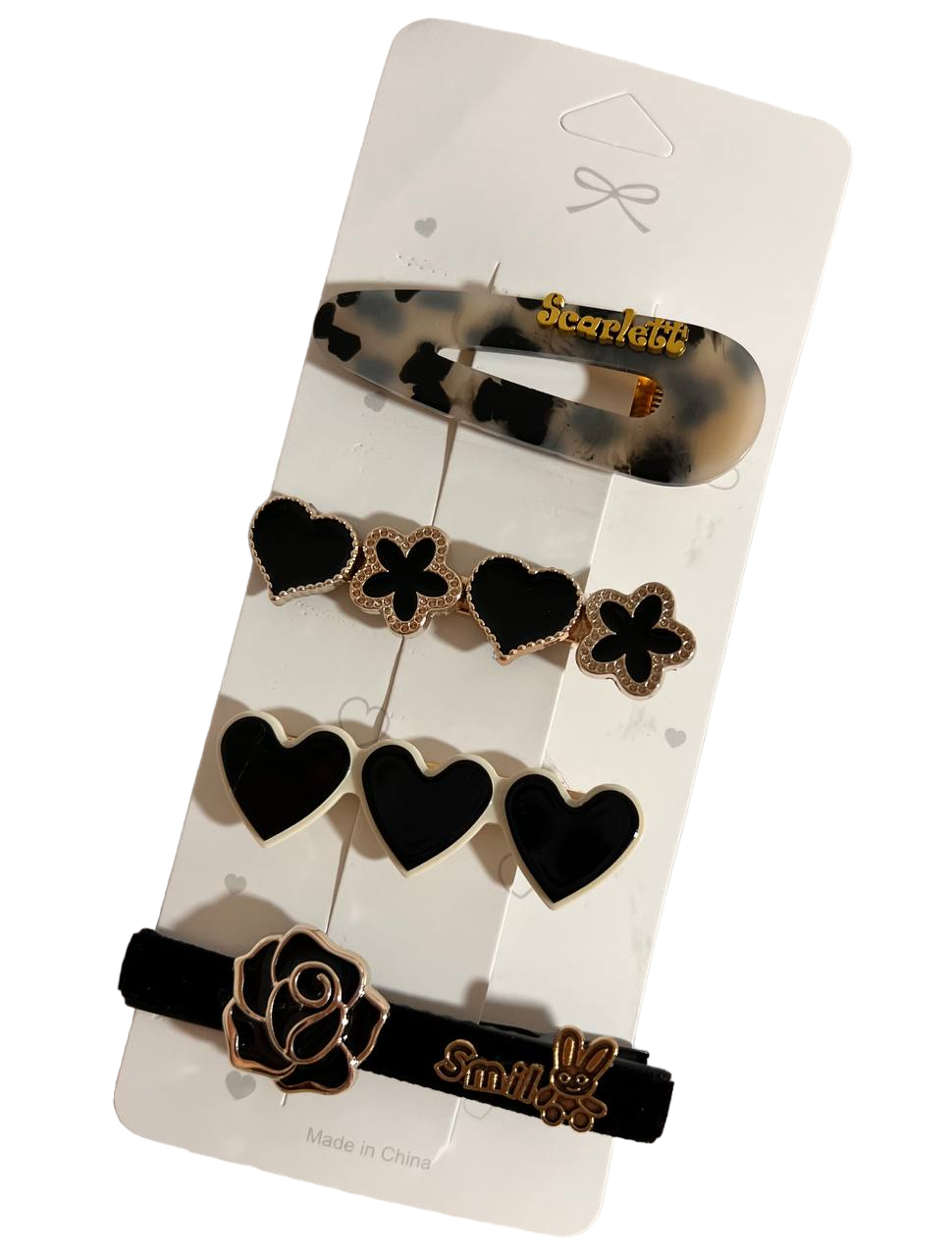 Шпильки для волосся Чорний шик 4 шт. (61981) Шпильки для волосся Чорний шик 4 шт. (61981)