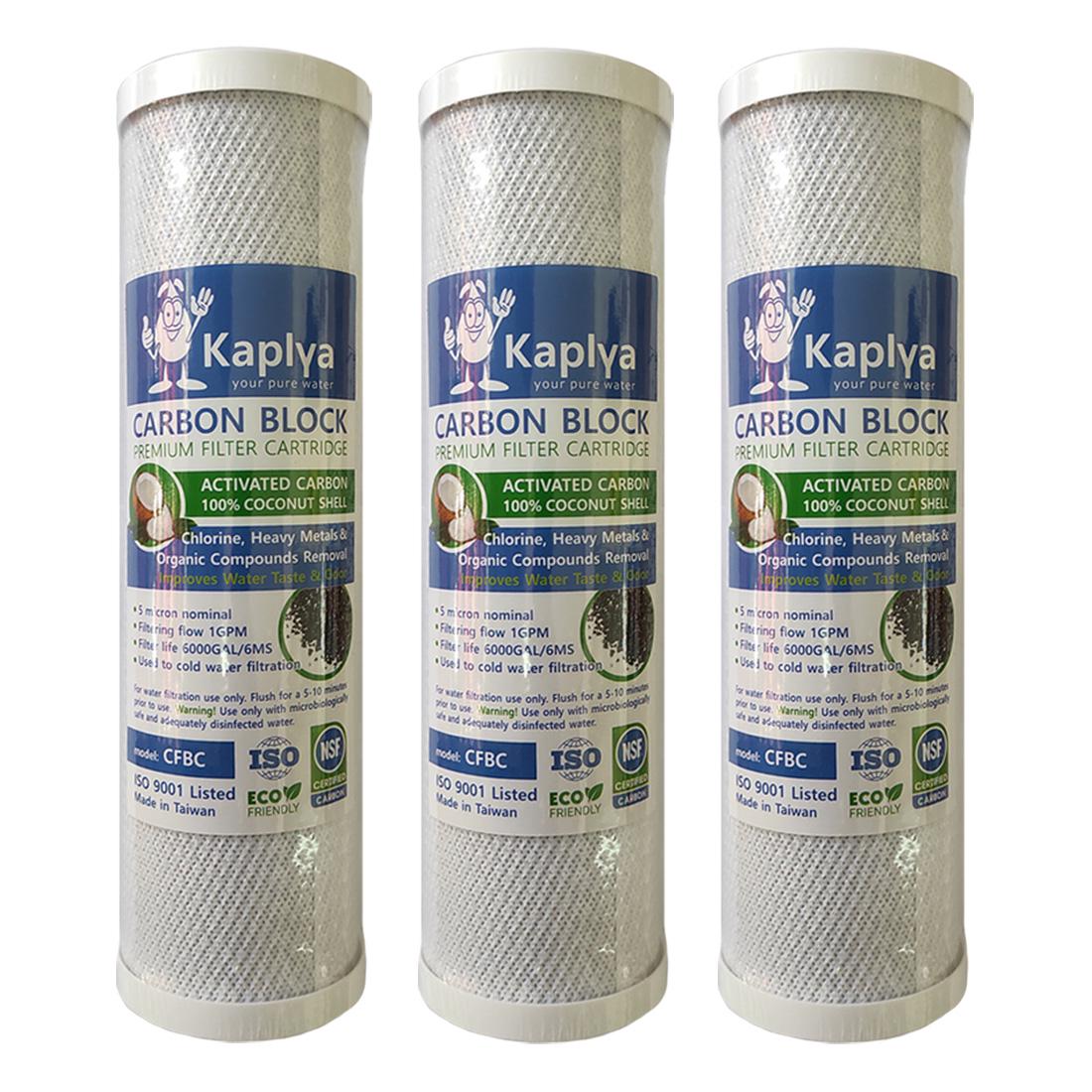 Картридж для фильтров воды Kaplya CFBC Кокосовая скорлупа 3 шт (30371803) Картридж для фильтров воды Kaplya CFBC Кокосовая скорлупа 3 шт (30371803)