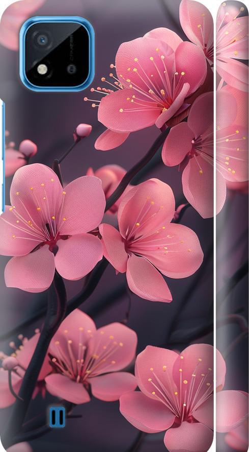 Чехол на Realme C20A Пурпурная сакура (6075m-2416-42517)