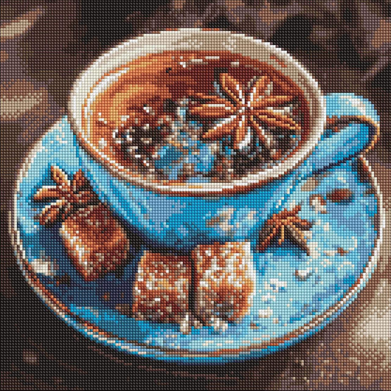 Алмазная мозаика Ideyka Чай с анисом 40х40 см (2987256799)
