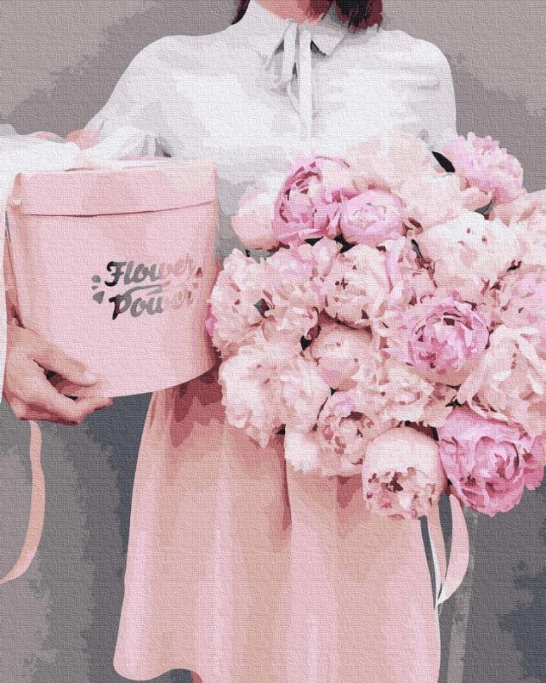 Картина за номерами Brushme "Півонії в подарунок" (GX37543)