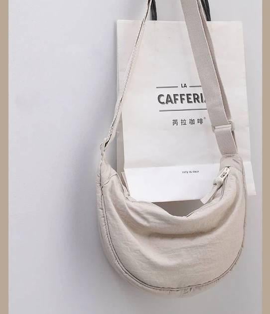 Сумка-месенджер жіноча з плечовим ремінцем Бежевий - фото 6