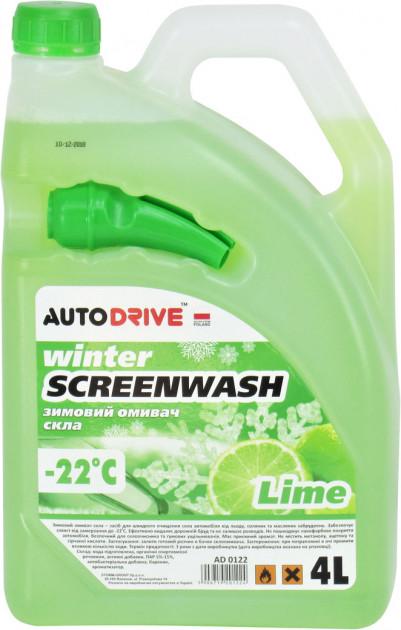 Омыватель стекла зимний Auto Drive AD0122 Lime 4 л (9920)