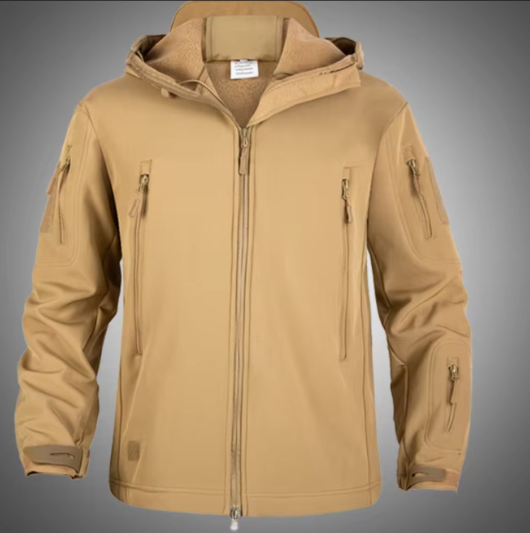 Куртка флісова з підкладкою Solve Shark Skin Softshell Assaultt 3XL Койот (KT6001005) - фото 6 Куртка флісова з підкладкою Solve Shark Skin Softshell Assaultt 3XL Койот (KT6001005) - фото 6