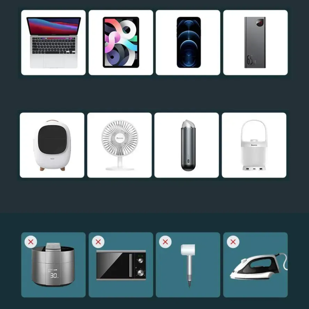 Автомобільний інвертор BASEUS 2 розетки 12/220V 150W (CRNBQ-A01) - фото 9 Автомобільний інвертор BASEUS 2 розетки 12/220V 150W (CRNBQ-A01) - фото 9