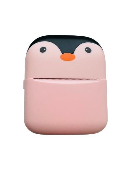 Термопринтер Mini printer Penguin/рулон бумаги Pink (23558590)