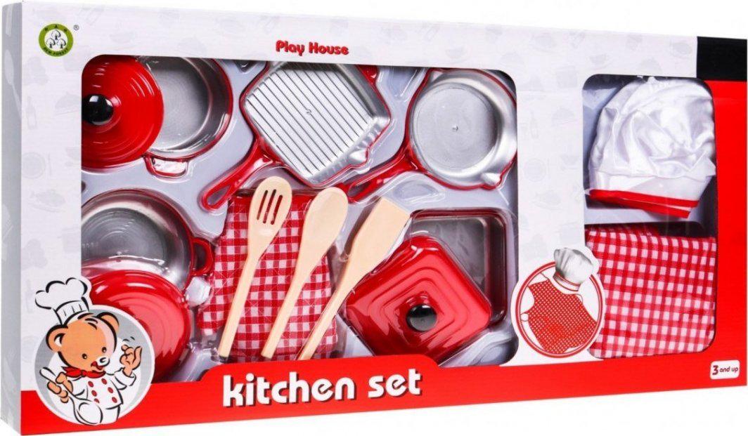Детский набор Red little Chef 3+ костюм повара/кастрюли/аксессуары 14 шт. (425574) Детский набор Red little Chef 3+ костюм повара/кастрюли/аксессуары 14 шт. (425574)