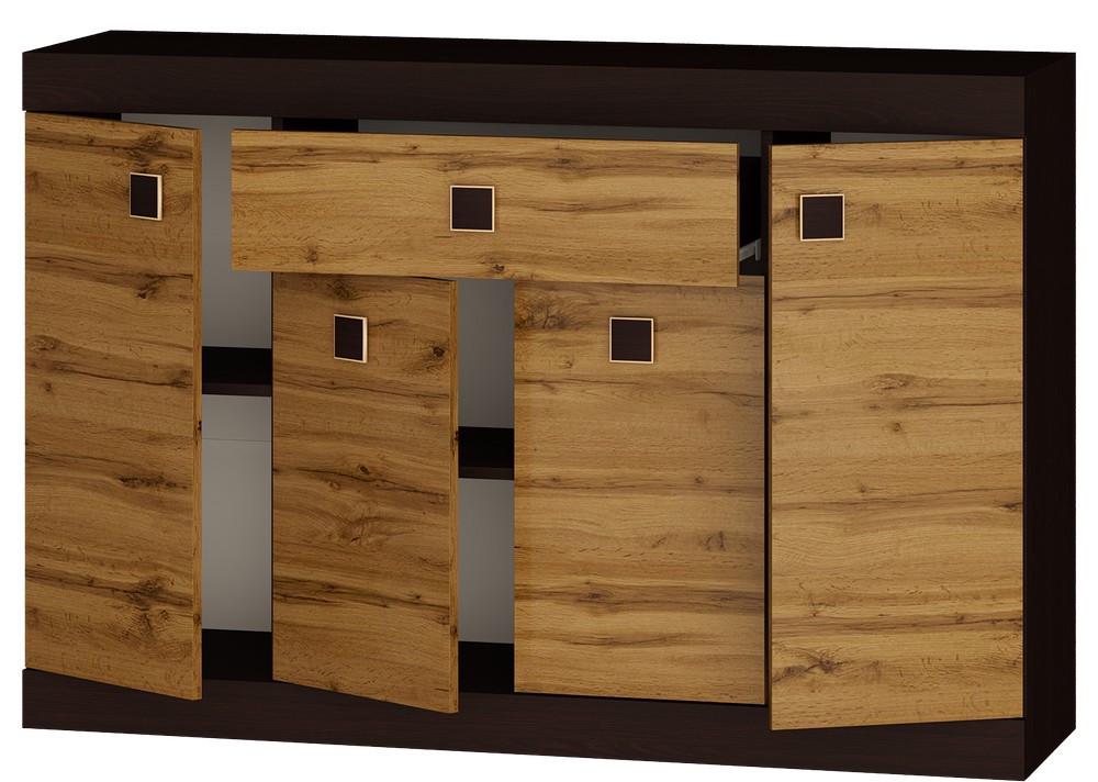 Комод Эверест с дверью и ящиком Соната-7 140х38х94 см Золотой - фото 2 Комод Эверест с дверью и ящиком Соната-7 140х38х94 см Золотой - фото 2