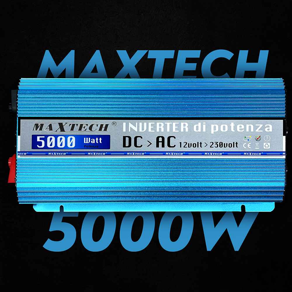 Автомобільний інвертор MaxTech HN-5000-12 з правильною синусоїдою чистий синус для котла 5000 Ват 5000 W 5 кВт (98) - фото 2