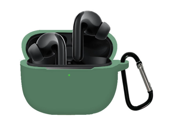 Чехол-накладка DK Silicone Candy Friendly с карабином для Xiaomi FlipBuds Pro Green