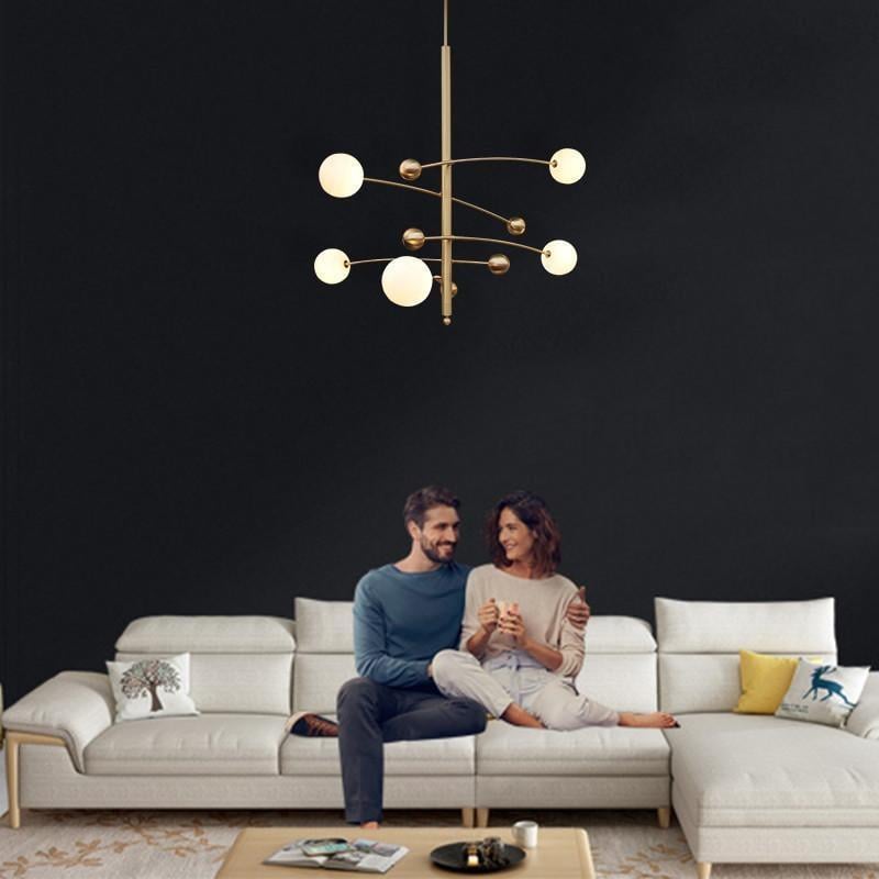 Люстра Led Aspect D90 Gold/White - фото 5