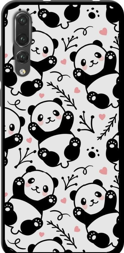 Чехол на Huawei P20 Pro Панды (4318b-1470-42517)