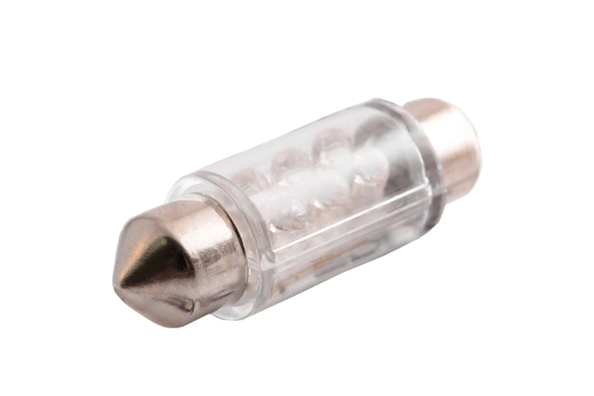 Автомобильная лампа светодиодная LEDUA S10-41 мм 6 PCS круглый LED 12V Синий (55)