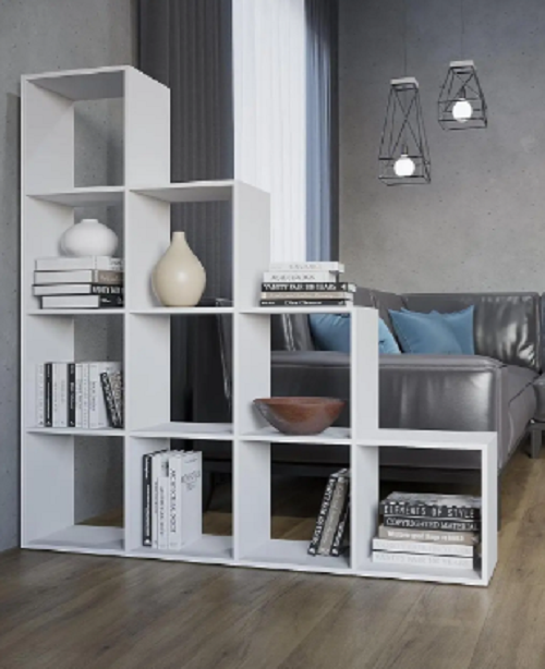 Стелаж книжковий драбинка для вітальні Білий (P40) - фото 2 Стелаж книжковий драбинка для вітальні Білий (P40) - фото 2