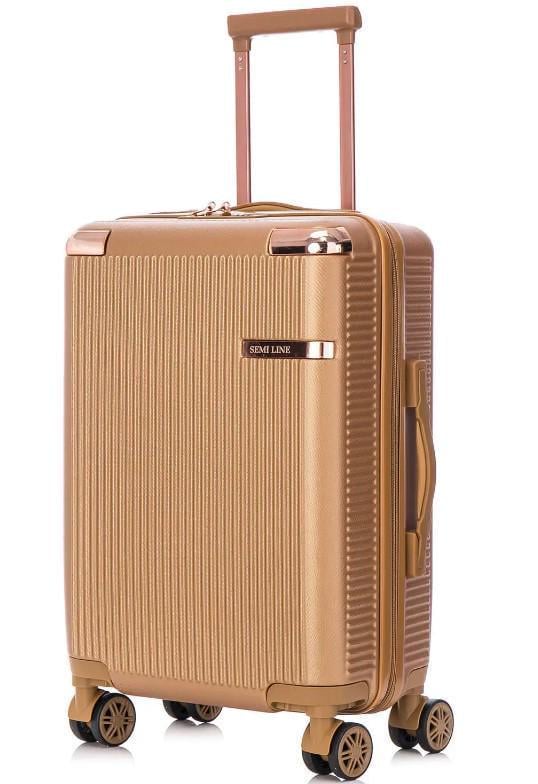 Чемодан SEMI LINE T5663-3 20" S Gold (52931)