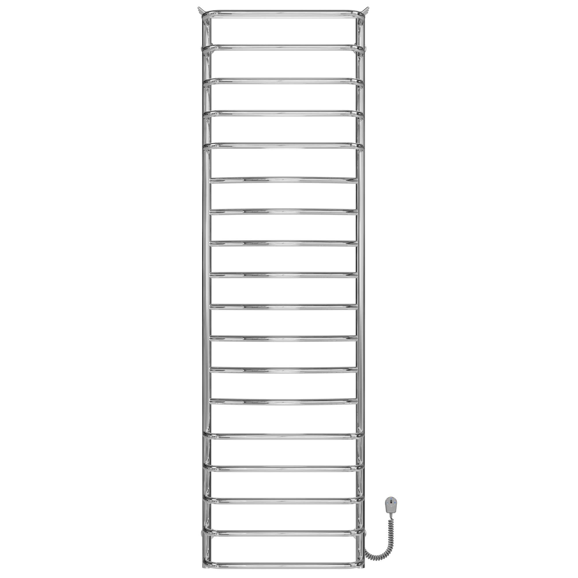 Полотенцесушитель электрический Deffi Юность П18 EF16 правое подключение нержавеющая сталь 500х1800 мм Хром (C.YU.180.50.18.ECR5)