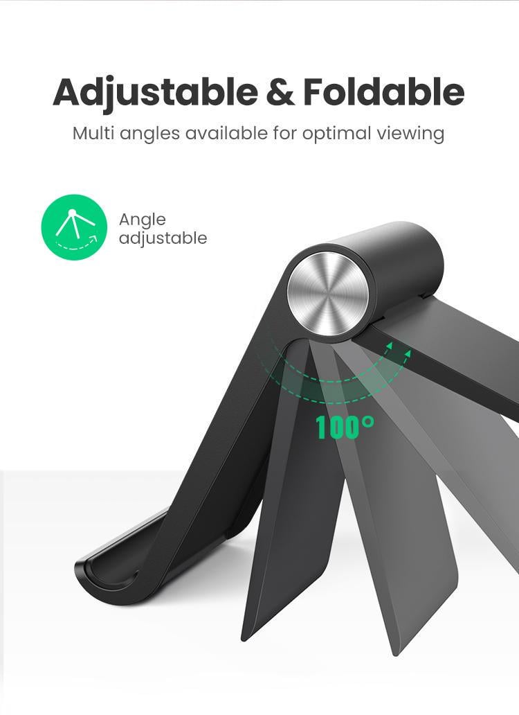 Підставка для телефону UGREEN настільна складана Чорний (50747) - фото 12 Підставка для телефону UGREEN настільна складана Чорний (50747) - фото 12