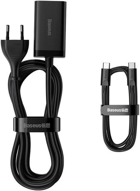 Сетевое зарядное устройство BASEUS GaN3 Pro Desktop Fast Charger 2 USB/2 Type-C/кабель Type-C 100W (2213001016) - фото 3 Сетевое зарядное устройство BASEUS GaN3 Pro Desktop Fast Charger 2 USB/2 Type-C/кабель Type-C 100W (2213001016) - фото 3