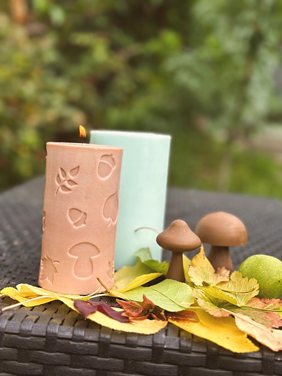 Молд для свічок та мила Циліндр осінь (15420168) - фото 4
