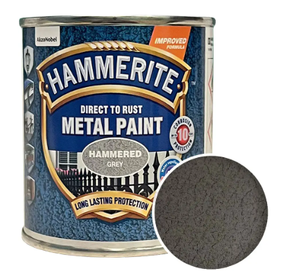 Краска молотковая Hammerite Metal Paint для металла 0,25 л Серый (5126394)