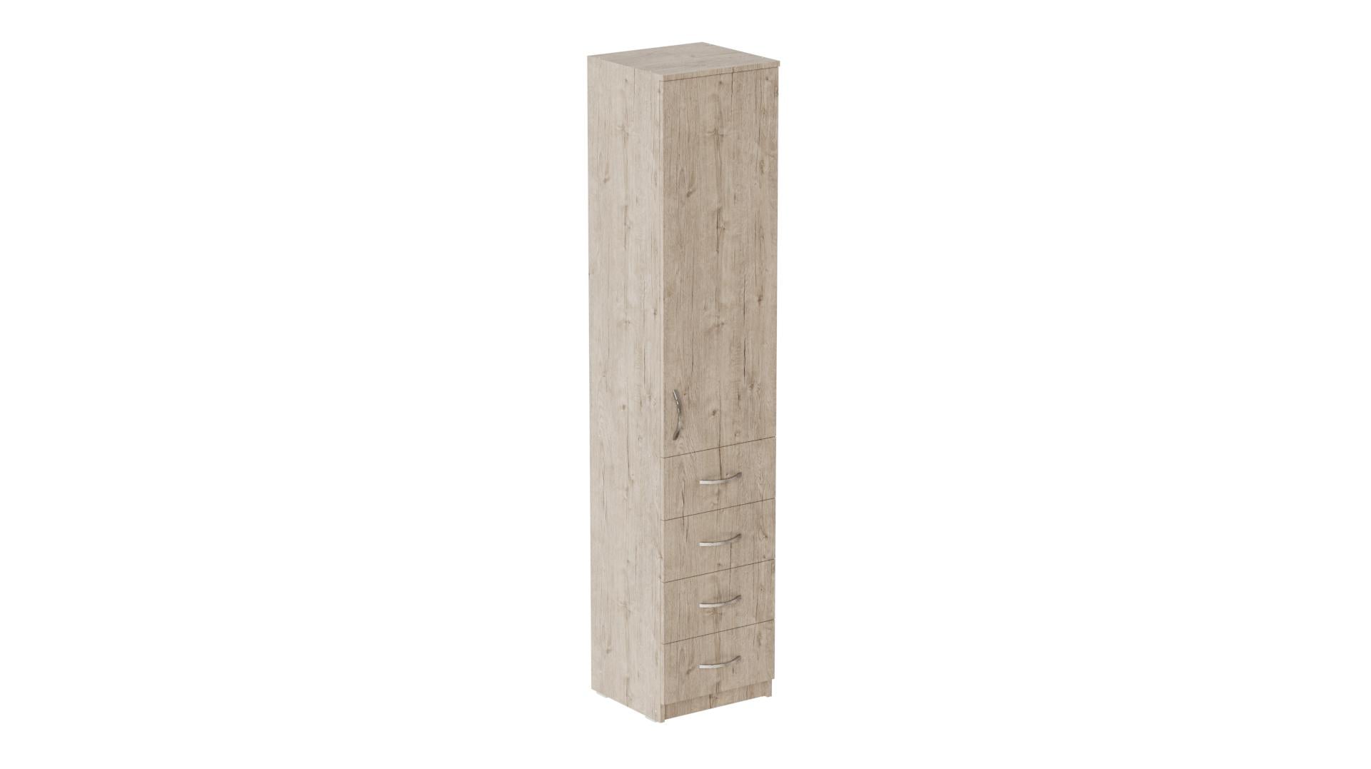 Пенал Ferrum-decor Анжело на 3 полки с дверью и 4 ящиками ДСП 16 мм 1900x400x380 мм Дуб Артизан (FRD-104931) Пенал Ferrum-decor Анжело на 3 полки с дверью и 4 ящиками ДСП 16 мм 1900x400x380 мм Дуб Артизан (FRD-104931)