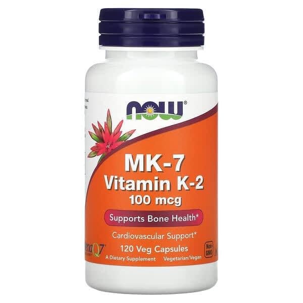 Вітамін Now Foods MK-7 Vitamin K-2 100 мкг 120 кап. (1201)