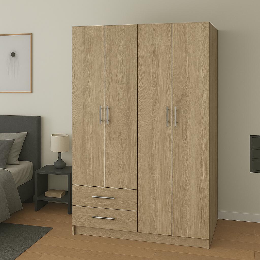 Шкаф распашной ШР5 SENAM 2100х1200х450 мм ДСП Дуб Сонома (ШР5.21.45.12 ) Шкаф распашной ШР5 SENAM 2100х1200х450 мм ДСП Дуб Сонома (ШР5.21.45.12 )