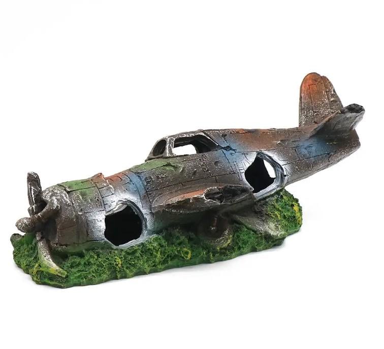Декорация Tetradon Затонувший самолет 22х8х7 см (dt-2218T)