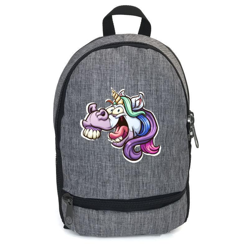 Школьный рюкзак детский Cappuccino Toys EDN-003 с принтом Unicorn 12,5 л Серый (1369989214)