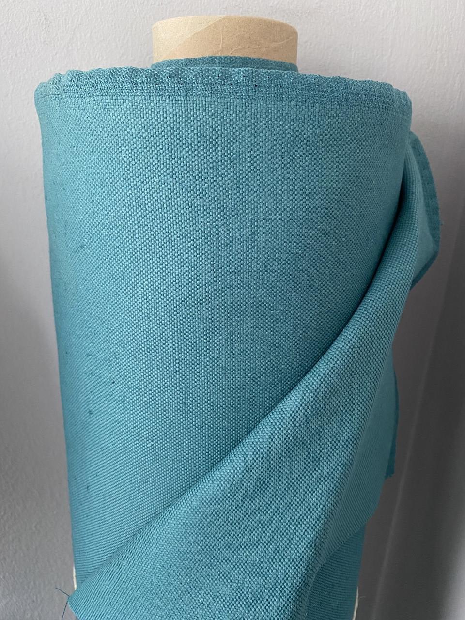 Тканина меблева LINEN PLUS 45% льон 55% бавовна 155 см Бірюзовий (13497-1/921) - фото 3 Тканина меблева LINEN PLUS 45% льон 55% бавовна 155 см Бірюзовий (13497-1/921) - фото 3