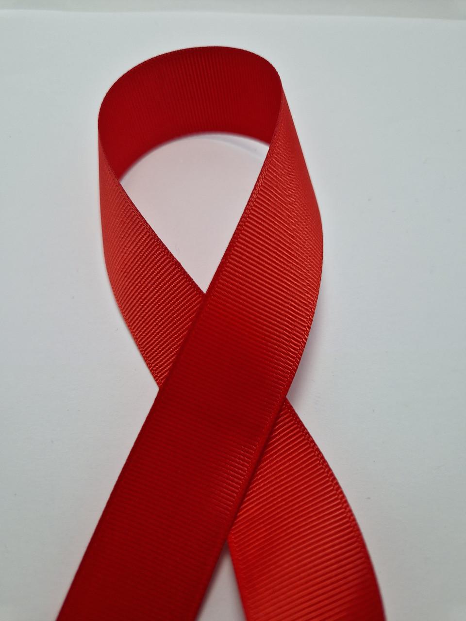 Лента репсовая 2,5 см Красный (1852828380)