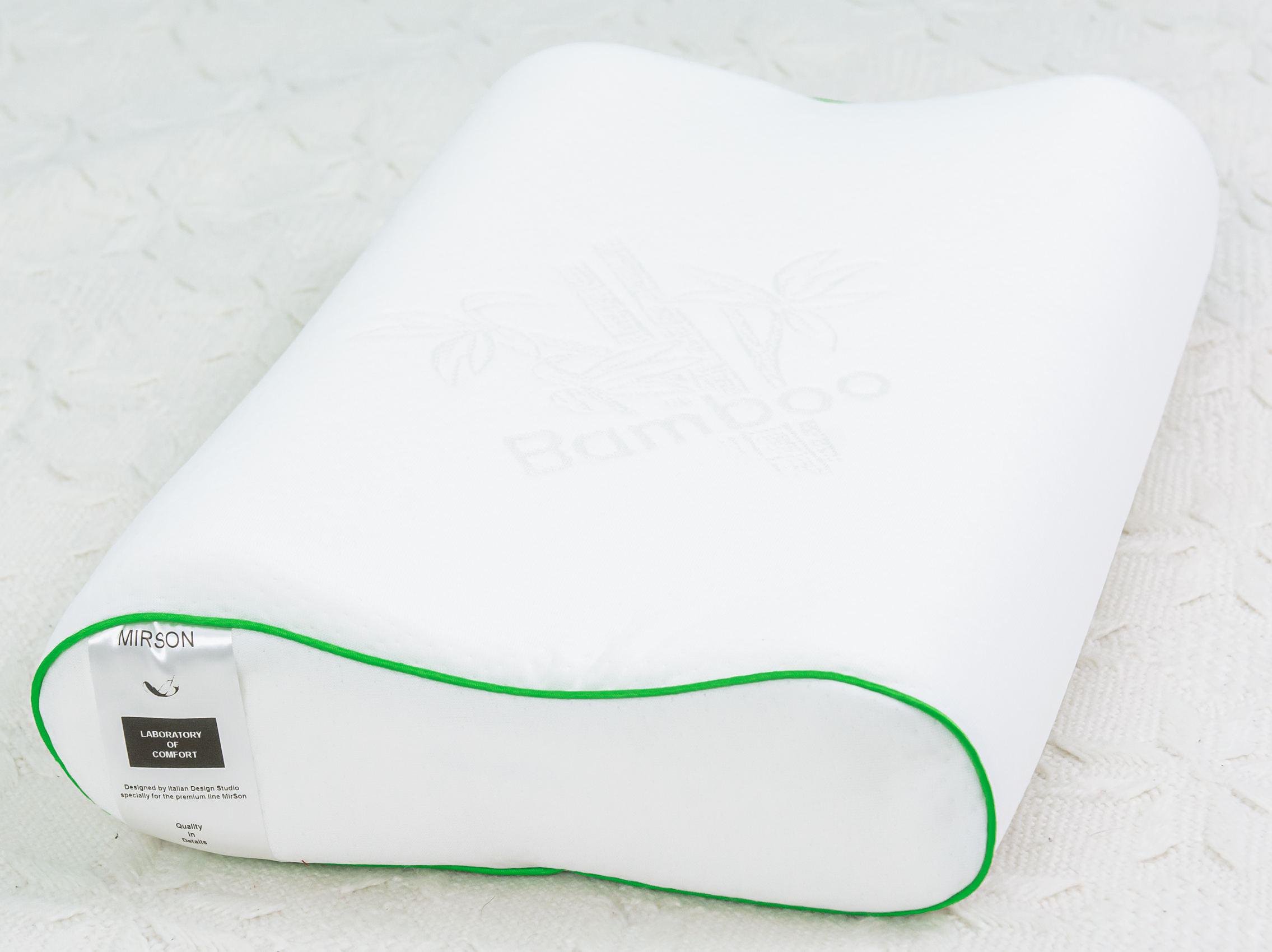 Подушка ортопедическая MirSon №6100 Green nature Julia 49х32х10,5 см (2200003262544)