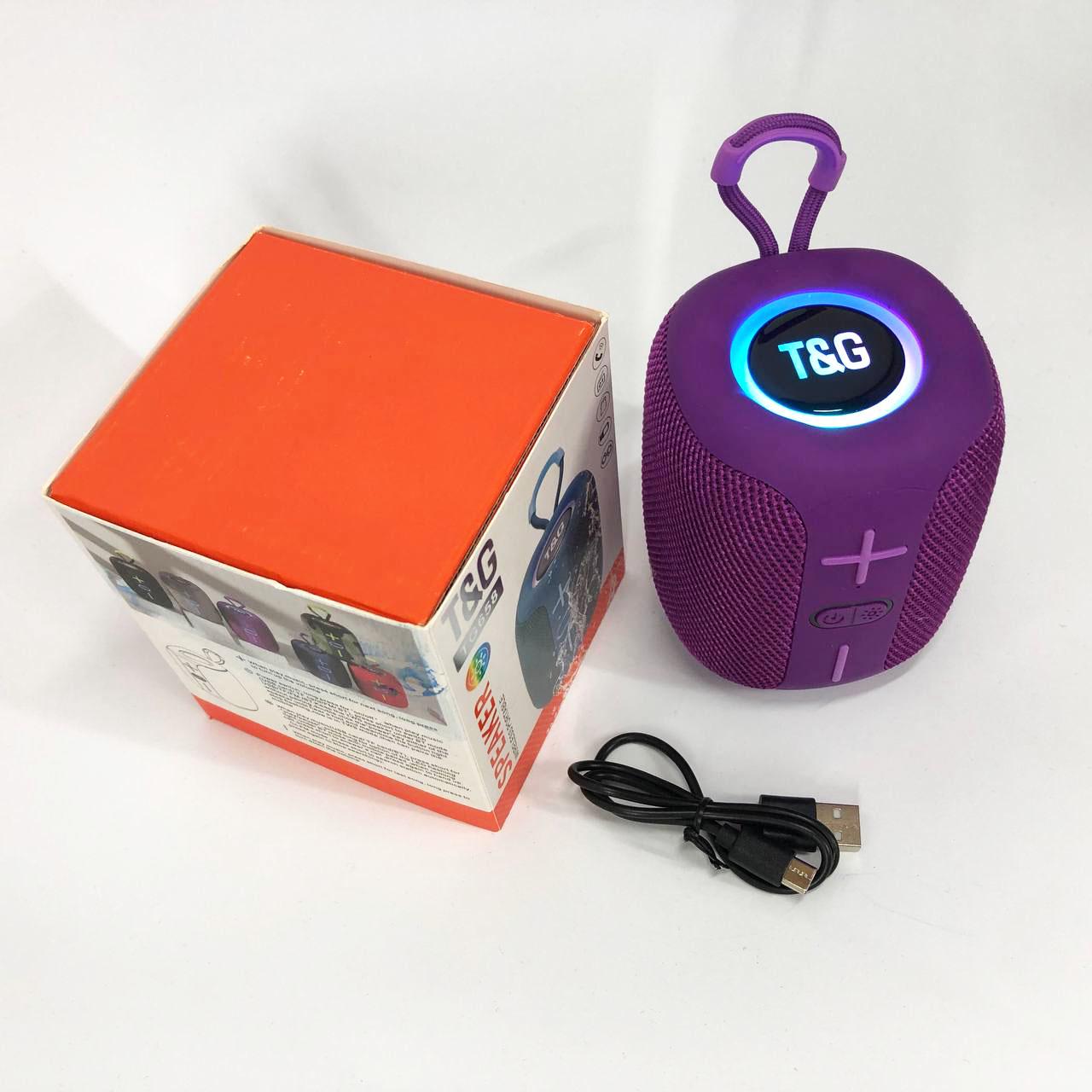 Колонка портативна з RGB підсвічуванням TG658 8W Фіолетовий - фото 5 Колонка портативна з RGB підсвічуванням TG658 8W Фіолетовий - фото 5