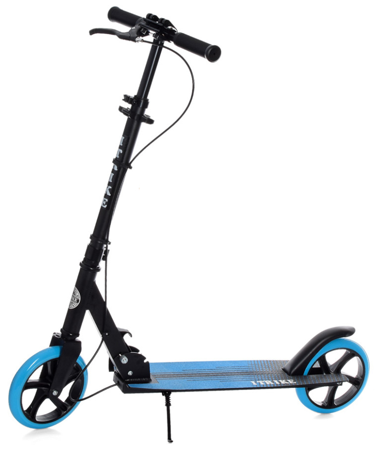 Самокат дитячий iTrike двоколісний/складний з поліуретаном колеса Синій (DS-171-S-280)