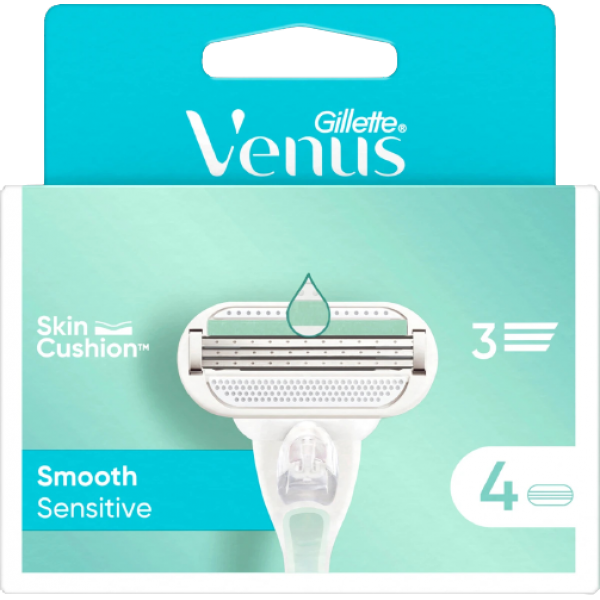 Кассеты для бритья сменные GILLETTE Venus Smooth Sensitive 4 шт.