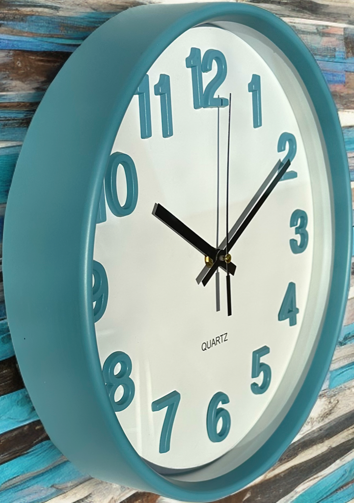 Годинник настінний безшумний Quartz OH-252-Sky 30 см Блакитний (2764179390) - фото 5 Годинник настінний безшумний Quartz OH-252-Sky 30 см Блакитний (2764179390) - фото 5