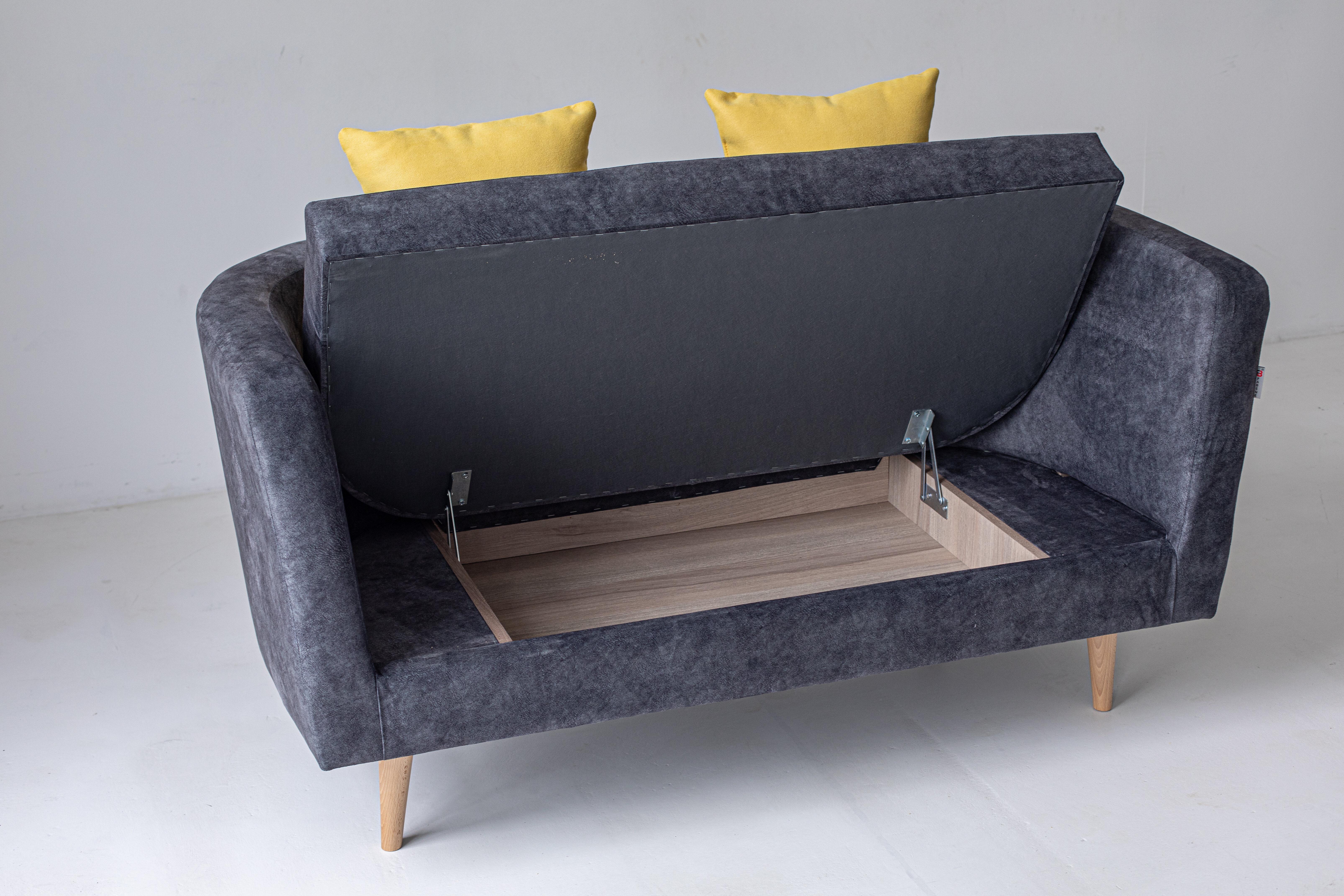 Диван-лавка нераскладной Oslo FABENE Еврокнига Серый - фото 2